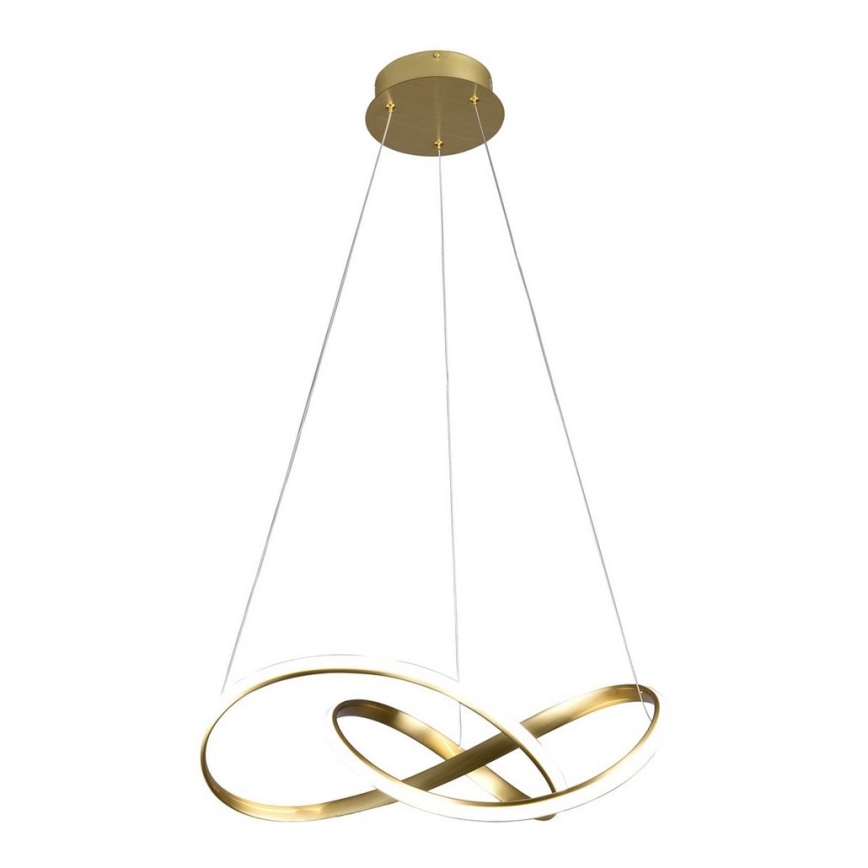 LED Ljuskrona med snöre CAPPIO LED/36W/230V guld