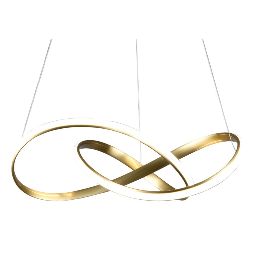 LED Ljuskrona med snöre CAPPIO LED/36W/230V guld