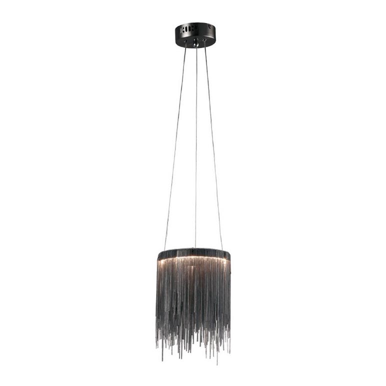LED Ljuskrona med snöre CASKattA Svart LED/18W/230V