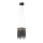 LED Ljuskrona med snöre CASKattA Svart LED/18W/230V