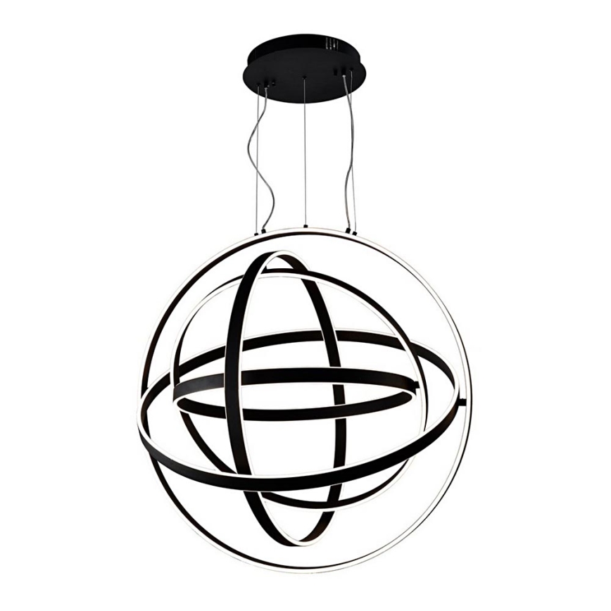 LED Ljuskrona med snöre COPERNICUS 1xLED/260W/230V svart
