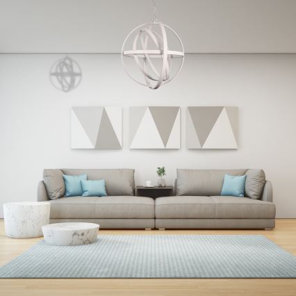 LED Ljuskrona med snöre COPERNICUS 1xLED/260W/230V vit