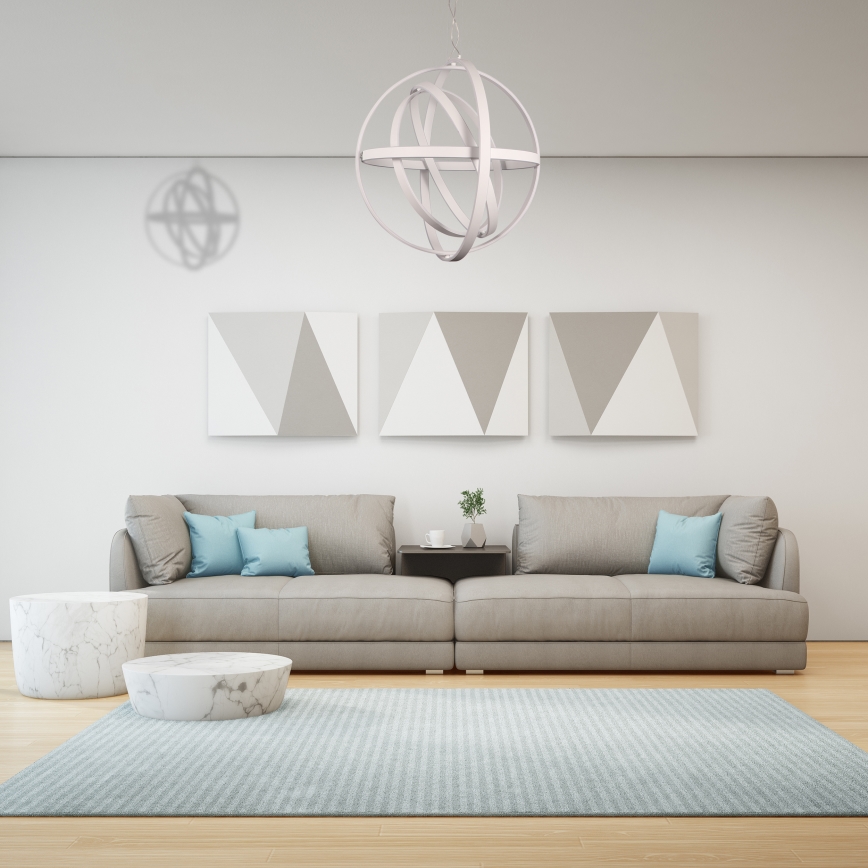 LED Ljuskrona med snöre COPERNICUS 1xLED/260W/230V vit