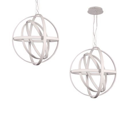 LED Ljuskrona med snöre COPERNICUS 1xLED/260W/230V vit