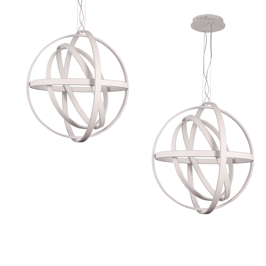 LED Ljuskrona med snöre COPERNICUS 1xLED/260W/230V vit