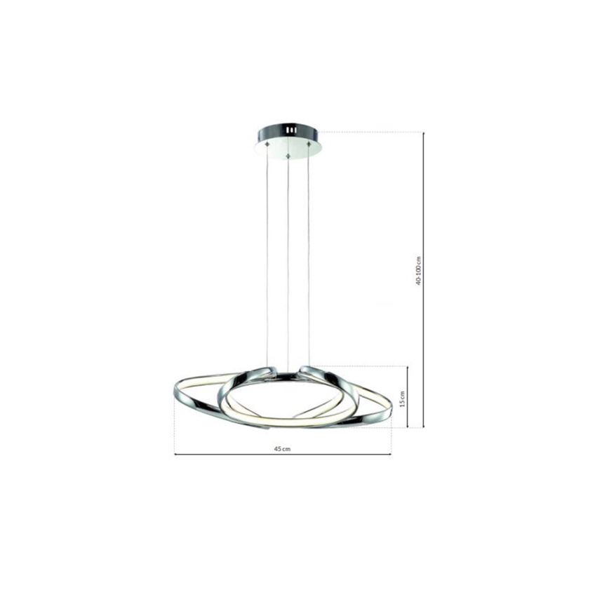 LED Ljuskrona med snöre COPERNICUS 1xLED/46W/230V