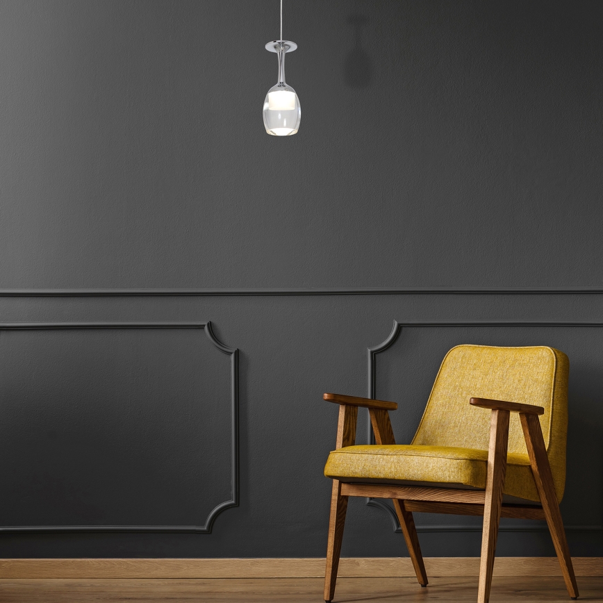LED Ljuskrona med snöre COPPA 1xLED/5W/230V