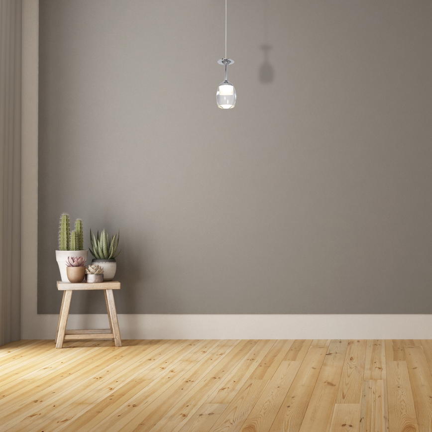 LED Ljuskrona med snöre COPPA 1xLED/5W/230V