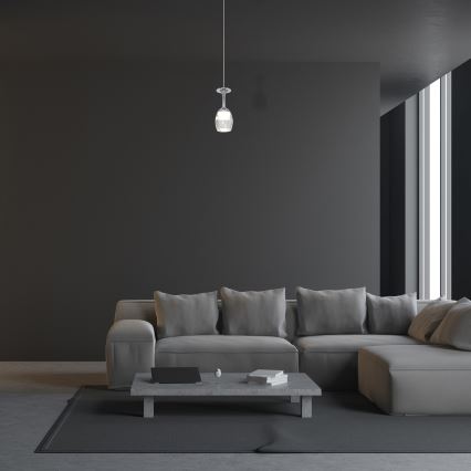 LED Ljuskrona med snöre COPPA 1xLED/5W/230V