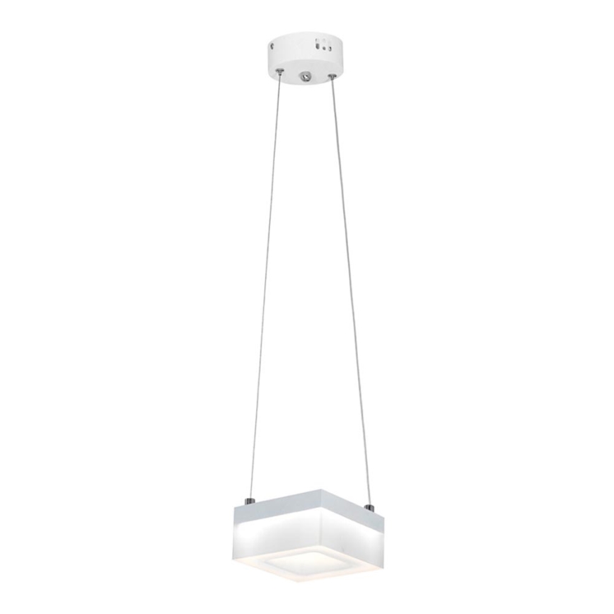 LED Ljuskrona med snöre CUBO LED/12W/230V fyrkantig