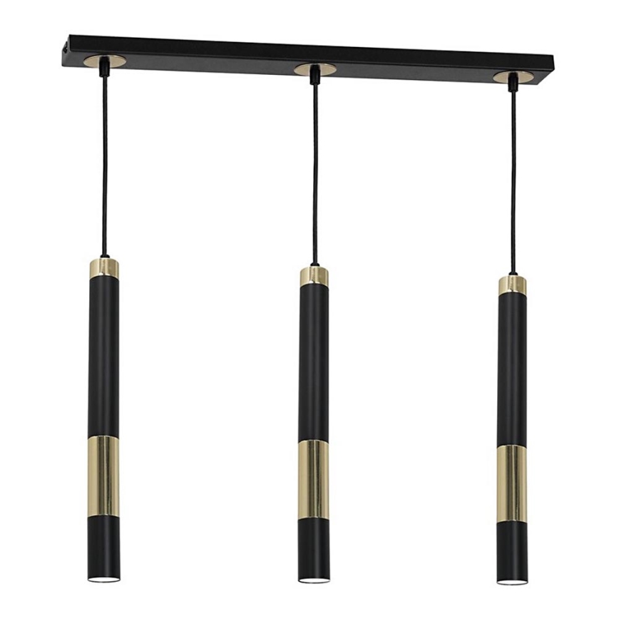 LED Ljuskrona med snöre DALLAS 3xGU10/3W/230V