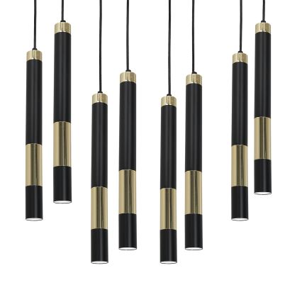 LED Ljuskrona med snöre DALLAS 8xGU10/3W/230V