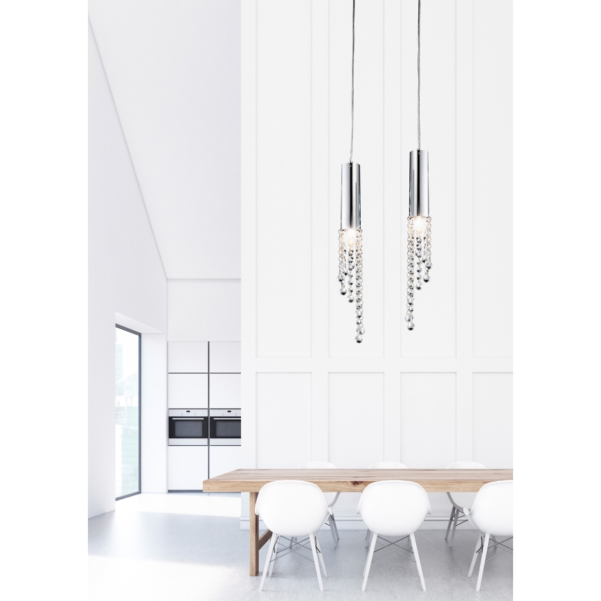 LED Ljuskrona med snöre DUERO 2xLED/3W/230V