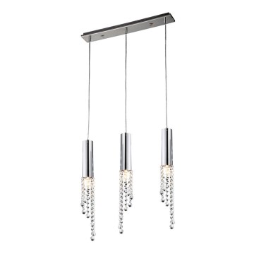 LED Ljuskrona med snöre DUERO 3xLED/3W/230V