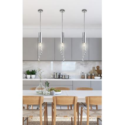 LED Ljuskrona med snöre DUERO LED/3W/230V