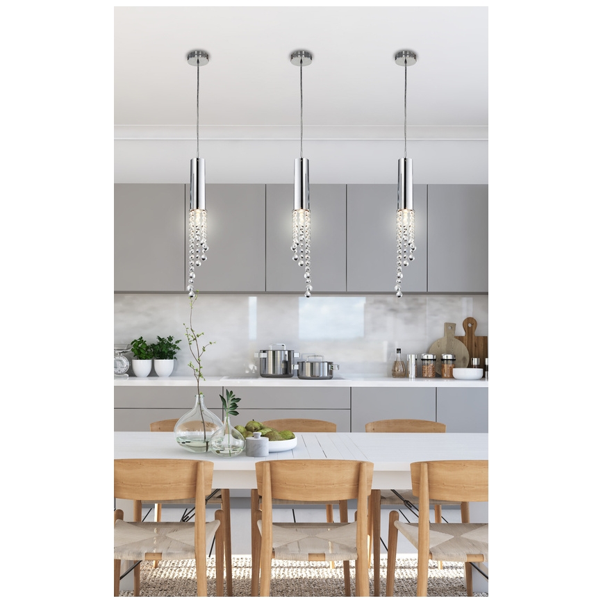 LED Ljuskrona med snöre DUERO LED/3W/230V