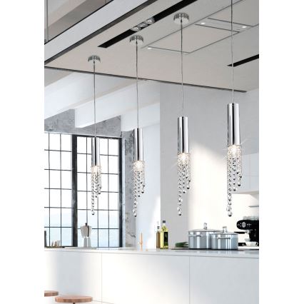 LED Ljuskrona med snöre DUERO LED/3W/230V