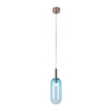 LED Ljuskrona med snöre FIUGGI LED/6W/230V blå