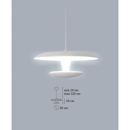 LED Ljuskrona med snöre FLY LED 1xLED/15W/230V