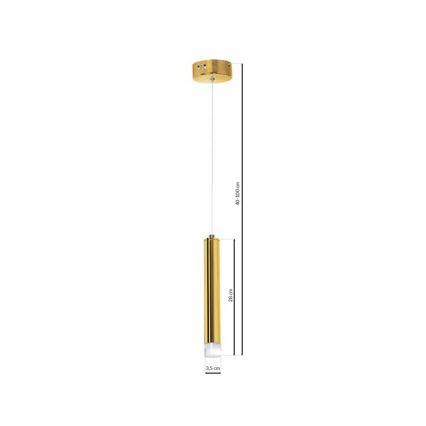 LED Ljuskrona med snöre GOLDIE 1xLED/5W/230V guld