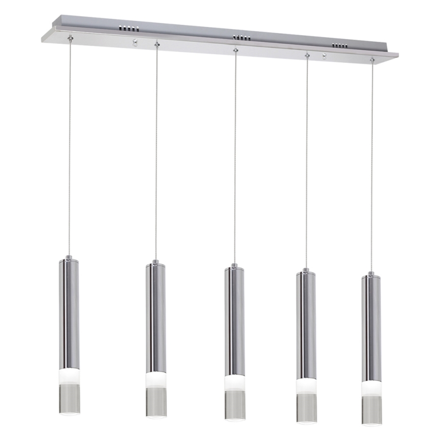 LED Ljuskrona med snöre ICE 5xLED/5W/230V