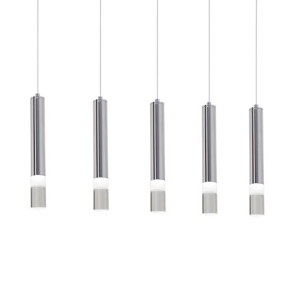 LED Ljuskrona med snöre ICE 5xLED/5W/230V
