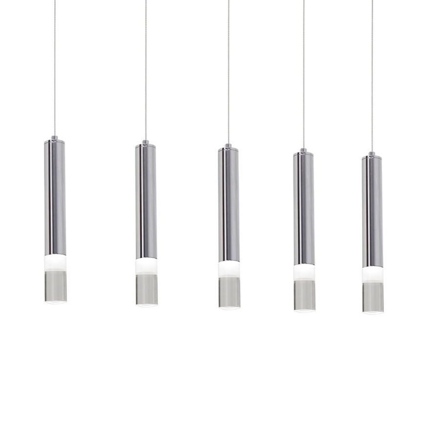 LED Ljuskrona med snöre ICE 5xLED/5W/230V
