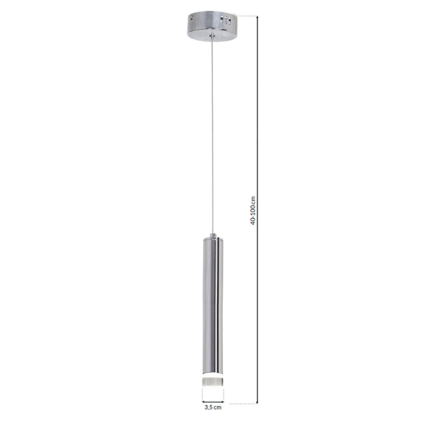 LED Ljuskrona med snöre ICE LED/5W/230V