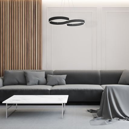 LED Ljuskrona med snöre INFINITY LED/50W/230V