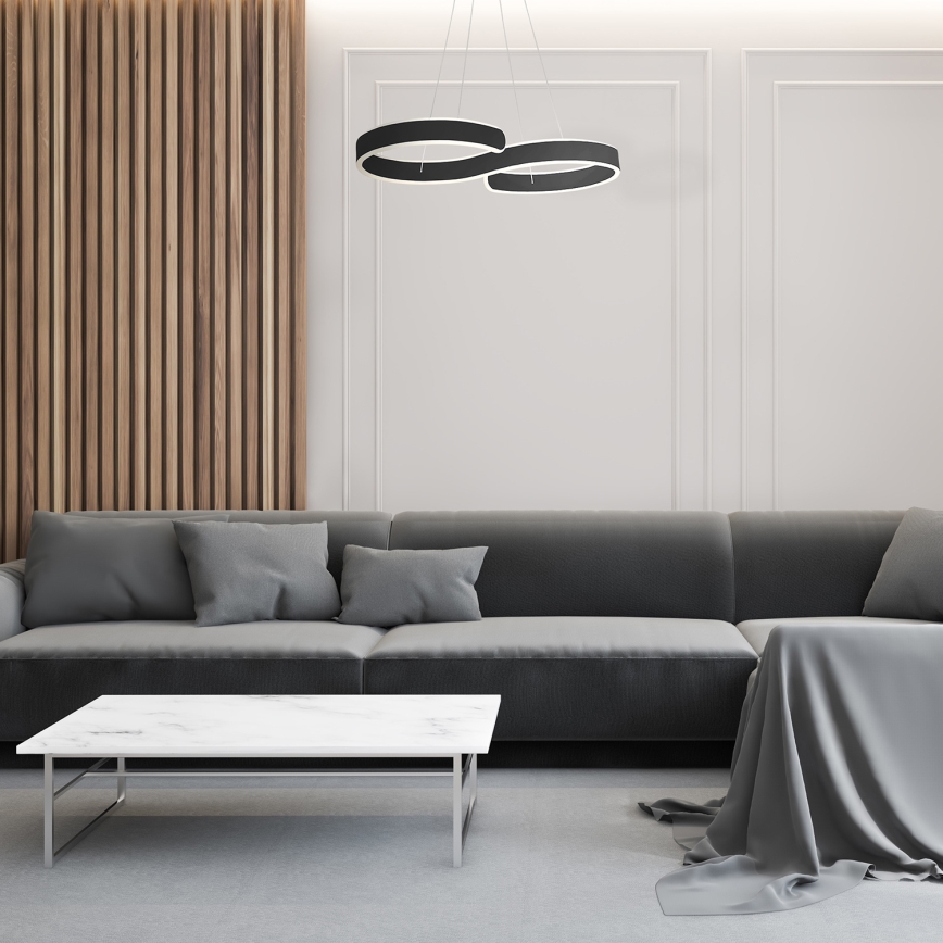 LED Ljuskrona med snöre INFINITY LED/50W/230V