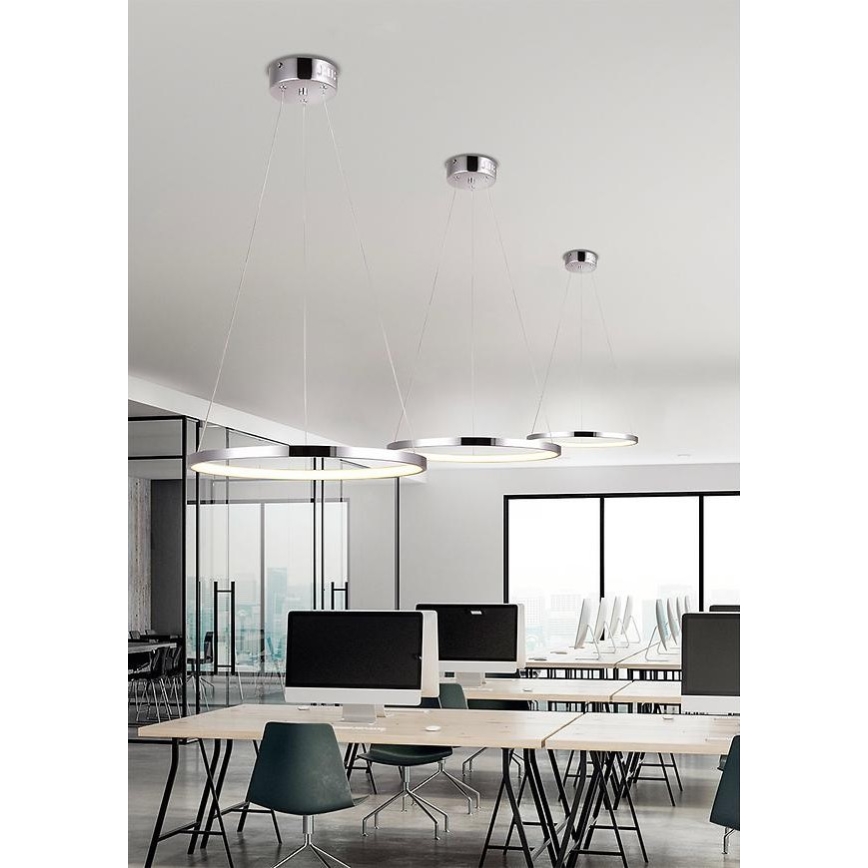 LED Ljuskrona med snöre LUNE LED/25W/230V