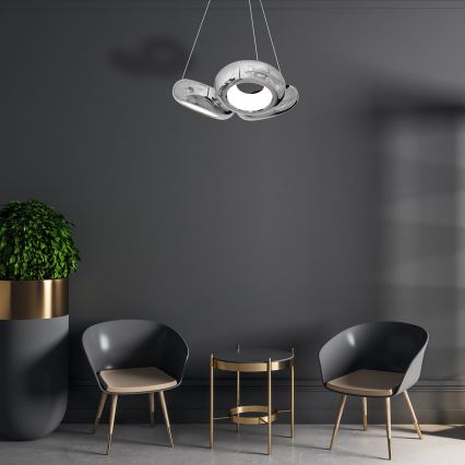 LED Ljuskrona med snöre MERCURIO 3xLED/12W/230V