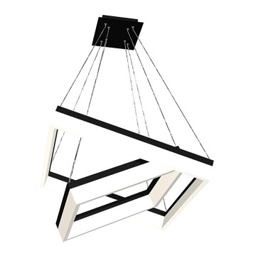 LED Ljuskrona med snöre NERO 2xLED/80W/230V