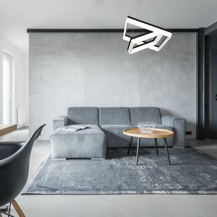 LED Ljuskrona med snöre NERO 2xLED/80W/230V