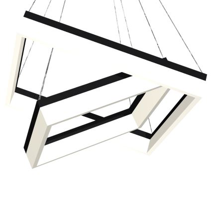 LED Ljuskrona med snöre NERO 2xLED/80W/230V