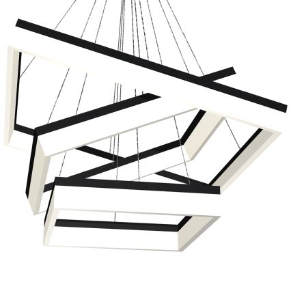 LED Ljuskrona med snöre NERO 3xLED/140W/230V