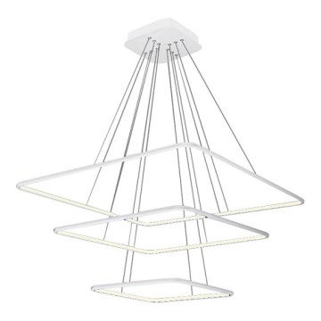LED Ljuskrona med snöre NIX LED/117W/230V vit