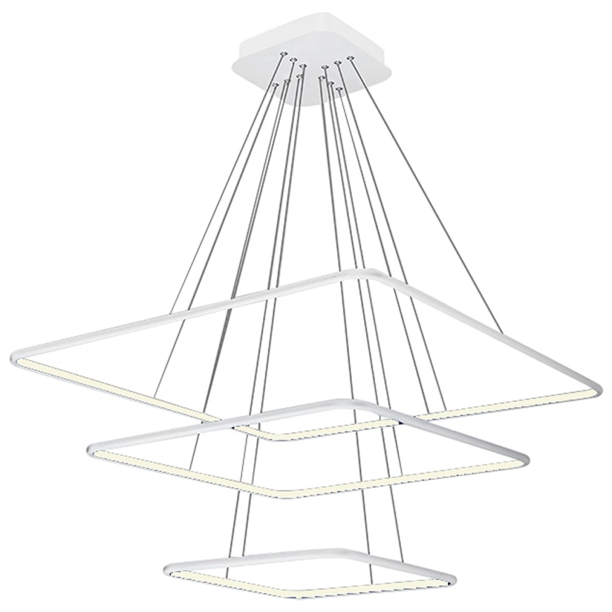 LED Ljuskrona med snöre NIX LED/117W/230V vit
