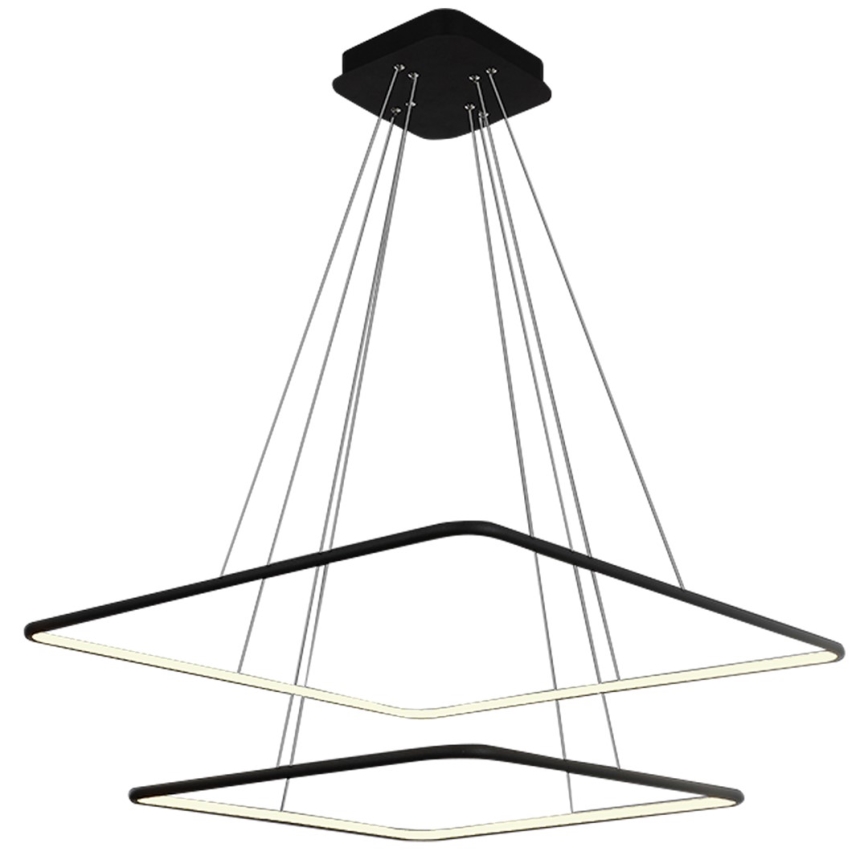 LED Ljuskrona med snöre NIX LED/50W/230V svart