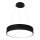 LED Ljuskrona med snöre OHIO Svart LED/24W/230V
