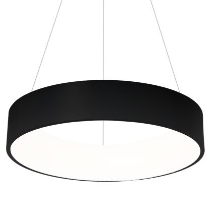 LED Ljuskrona med snöre OHIO Svart LED/24W/230V