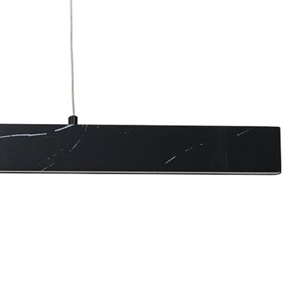 LED Ljuskrona med snöre PIERCE LED/18W/230V svart