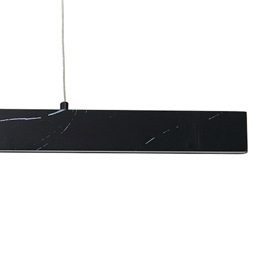 LED Ljuskrona med snöre PIERCE LED/18W/230V svart