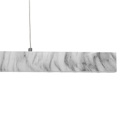 LED Ljuskrona med snöre PIERCE LED/18W/230V  vit/grå