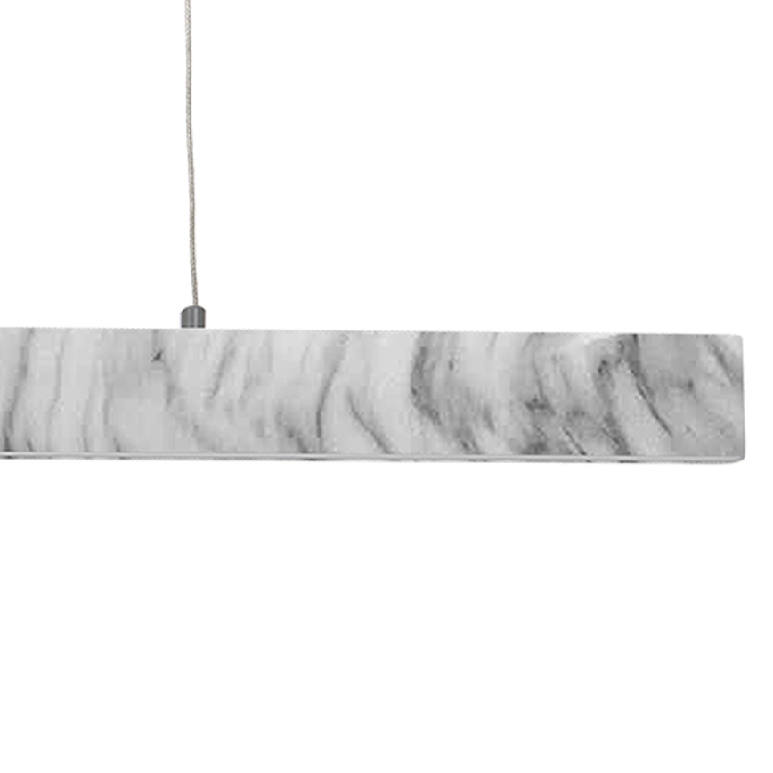 LED Ljuskrona med snöre PIERCE LED/18W/230V  vit/grå