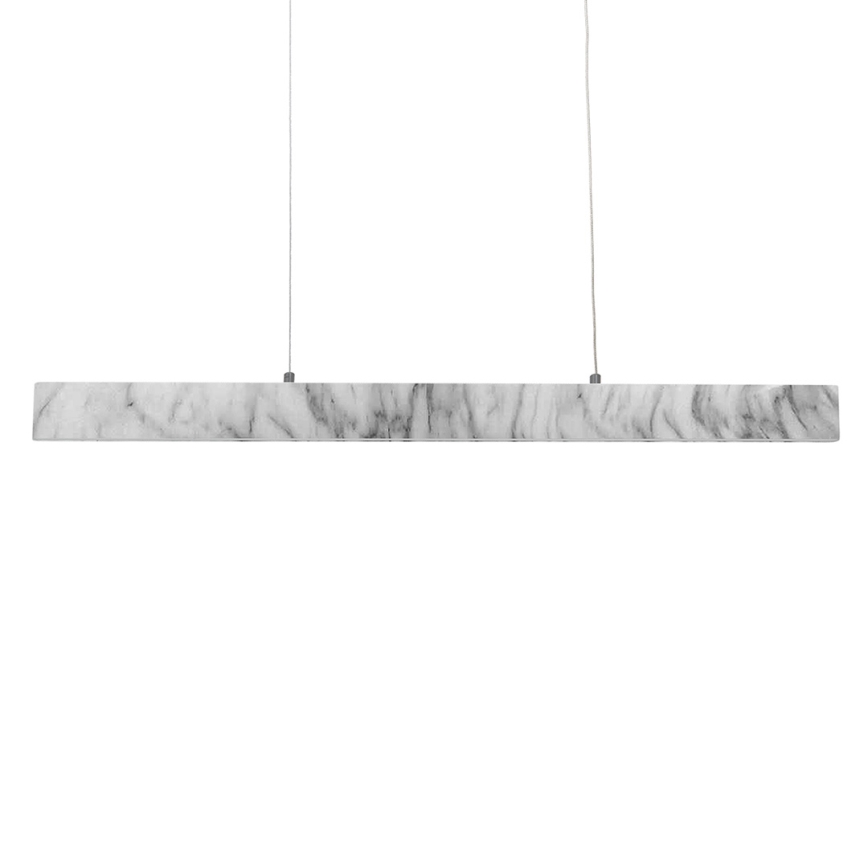 LED Ljuskrona med snöre PIERCE LED/18W/230V  vit/grå