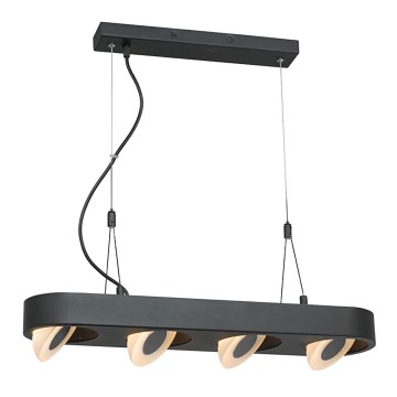 LED Ljuskrona med snöre PRIMO 4xLED/40W/230V