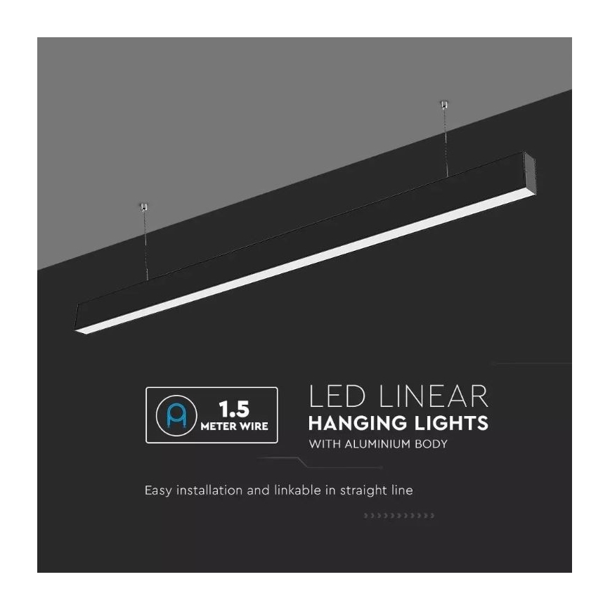 LED Ljuskrona med snöre SAMSUNG CHIP LED/40W/230V 3000K/4000K/6400K