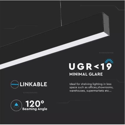 LED Ljuskrona med snöre SAMSUNG CHIP LED/40W/230V 3000K/4000K/6400K