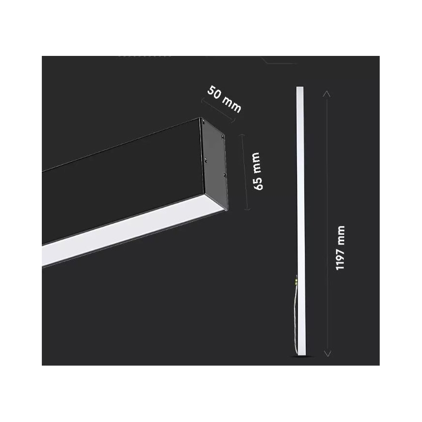 LED Ljuskrona med snöre SAMSUNG CHIP LED/40W/230V 3000K/4000K/6400K